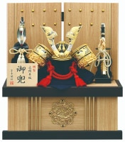 2024年 宝童新作 コンパクト 五月人形 兜飾り 収納飾り 金竜大鍬兜 5号