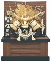 2024年 宝童新作 コンパクト 五月人形 兜飾り 収納飾り 金北斗上杉兜 12号