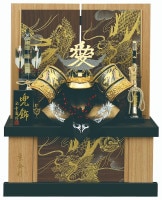 2024年 宝童新作 コンパクト 五月人形 兜飾り 収納飾り 直江兜 12号