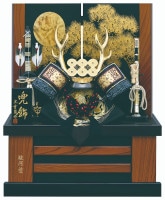 2024年 宝童新作 コンパクト 五月人形 兜飾り 収納飾り 真田兜 12号