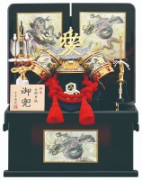 2024年 宝童新作 コンパクト 五月人形 兜飾り 収納飾り 雲竜直江兜 8号