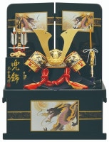 2024年 宝童新作 コンパクト 五月人形 兜飾り 収納飾り 雲竜兜 8号