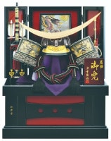 2024年 宝童新作 コンパクト 五月人形 兜飾り 着用兜 収納飾り 彫金伊達着用兜 23号