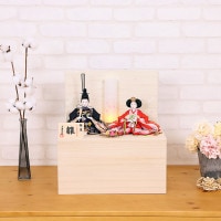 雛人形 収納飾り はるる 小芥子親王 桐収納   横幅37cm