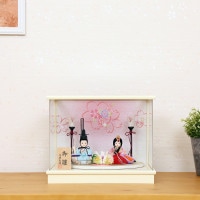 雛人形 ひらり 木目込み雛人形 親王飾り ケース入り 横幅32.5cm