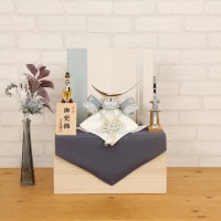 五月人形 コンパクト 選べる8種パステル 武将 7号兜 弓太刀付き 収納飾り 横幅37cm