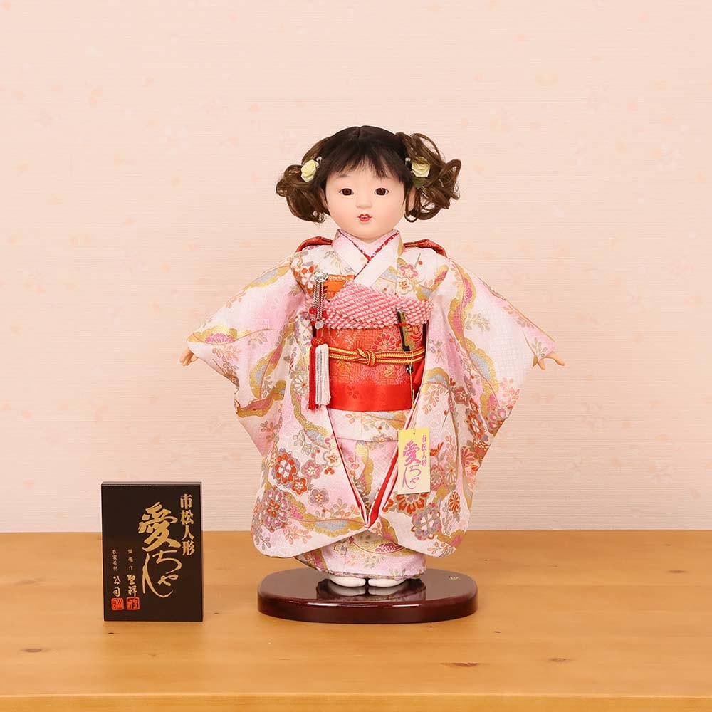 市松人形 齊藤公司作 10号 10c-01c-ais 愛ちゃんS 金彩友禅