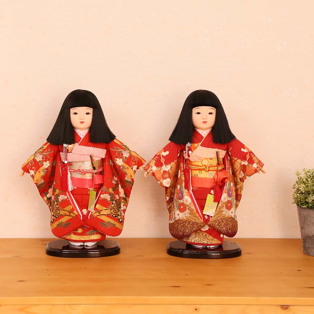 市松人形 齊藤公司作 10号 10c-01c-ais 愛ちゃんS 金彩友禅