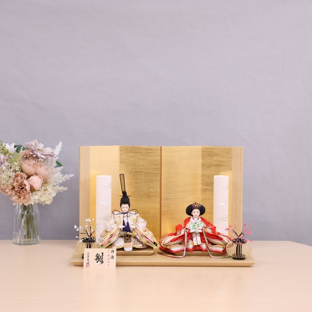 雛人形　桃の節句　雛人形　桜 楽天市場】雛人形 コンパクト おしゃれ ひな人形 桜刺繍