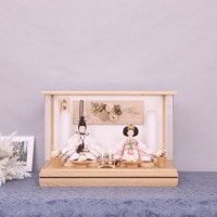 新品 潤祥作 雛人形 小三五親王ケース 格子付 親王飾り/メルトン 毛氈 30号 100×100cm ひな人形 お雛様 ひな祭り 節 Amazon | 潤祥作 雛人形 小三五親王五人ケース 螺鈿 金桜