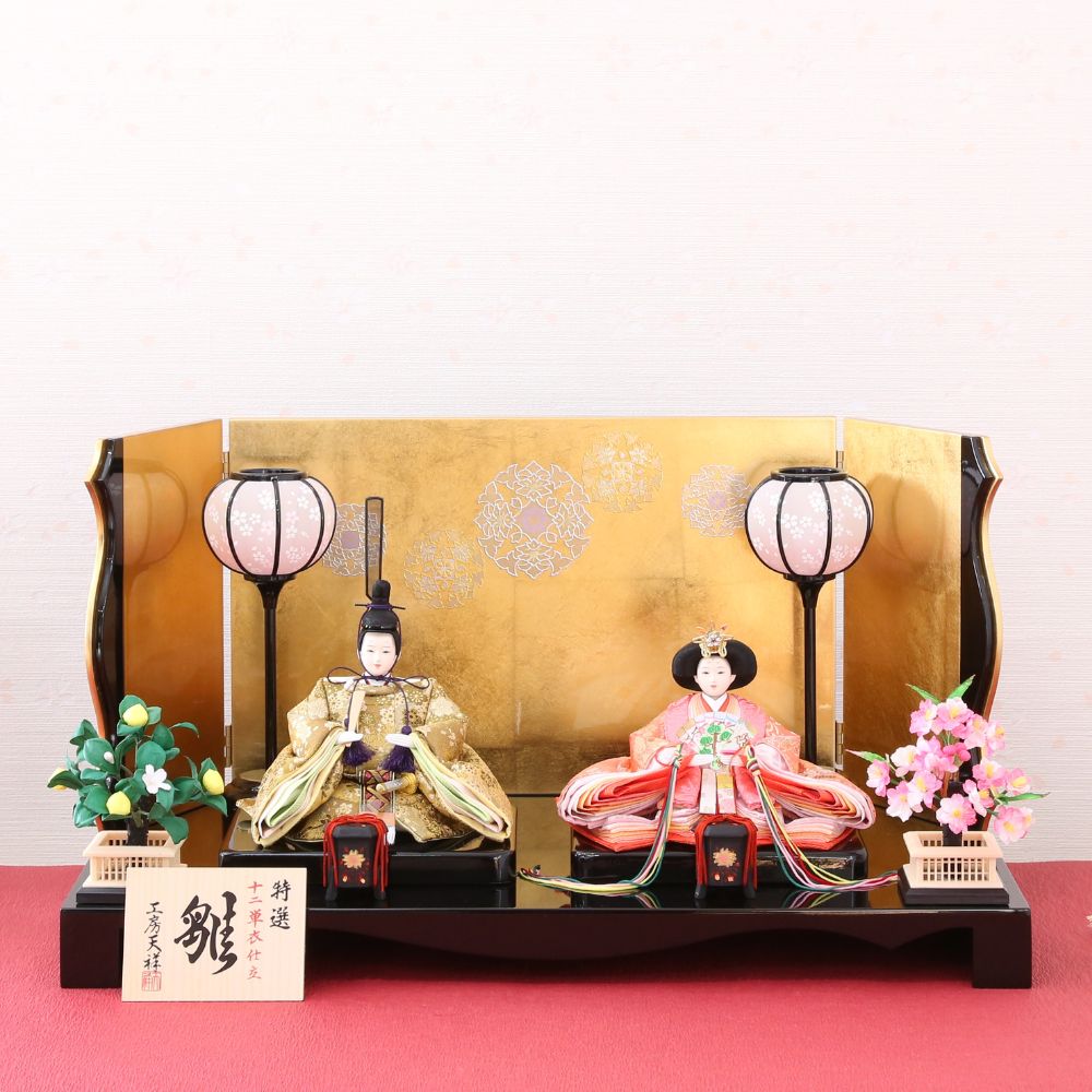 雛人形セット 桜模様 大きめ p84205-size.jpg