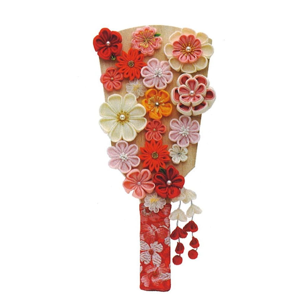 羽子板 宝童作 単品 お花畑 7号