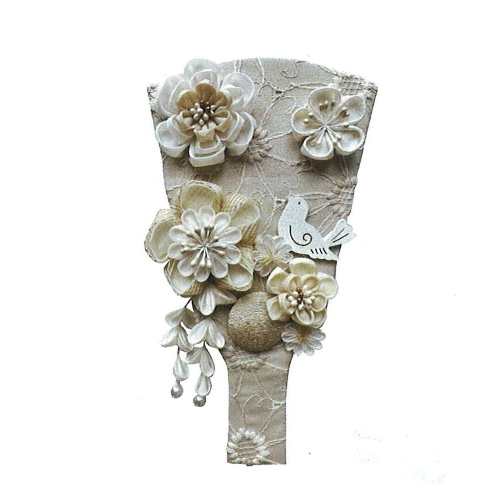 羽子板 宝童作 単品 リボンカンザシ (赤) 7号