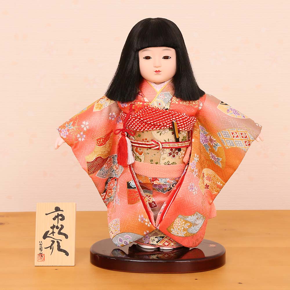 市松人形 齊藤公司作 8号 友禅 8b-14b-j