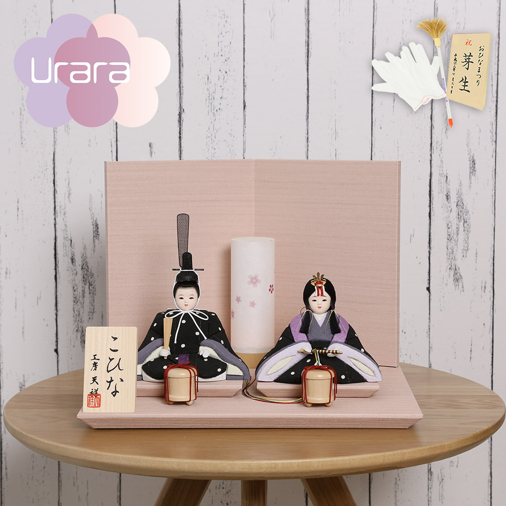 三曲名目屏風 30cm 屏風　雛人形 三曲名目屏風 30cm 屏風雛人形