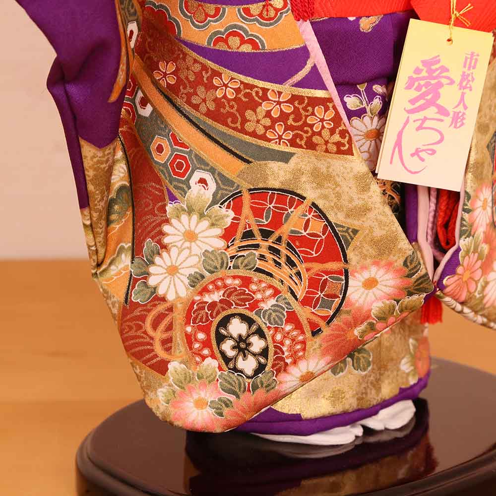 市松人形 齊藤公司作 10号 10c-01c-ais 愛ちゃんS 金彩友禅
