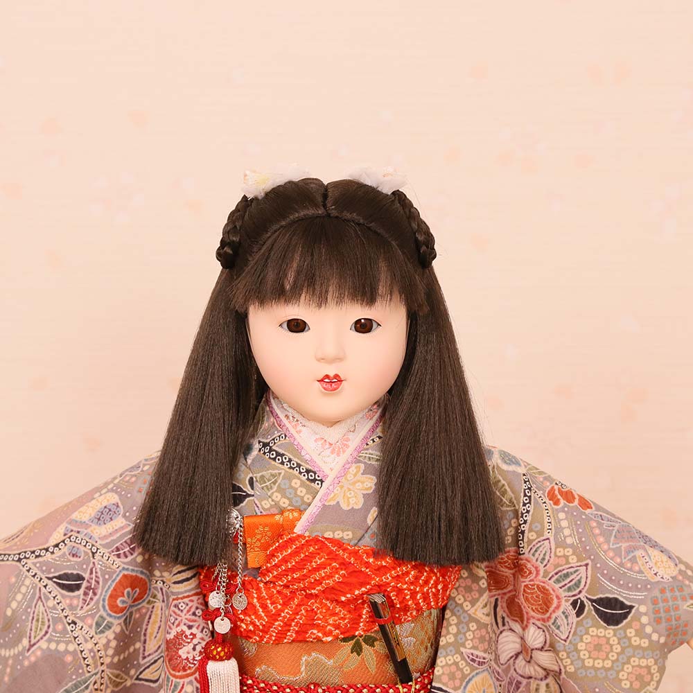 市松人形 齊藤公司作 10号 10c-01c-ais 愛ちゃんS 金彩友禅