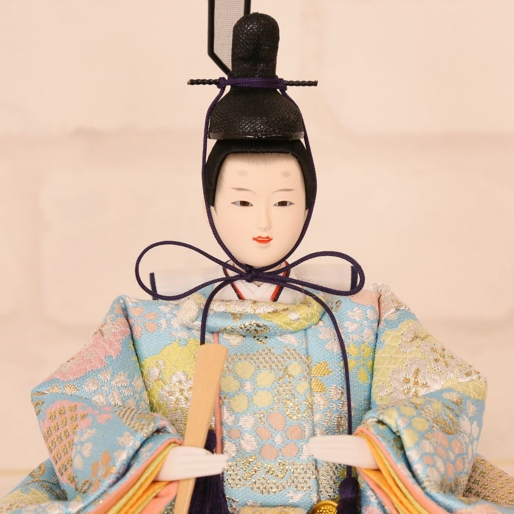 雛人形 コンパクト ひな人形 親王飾り 小芥子親王 和紙屏風 かわいい