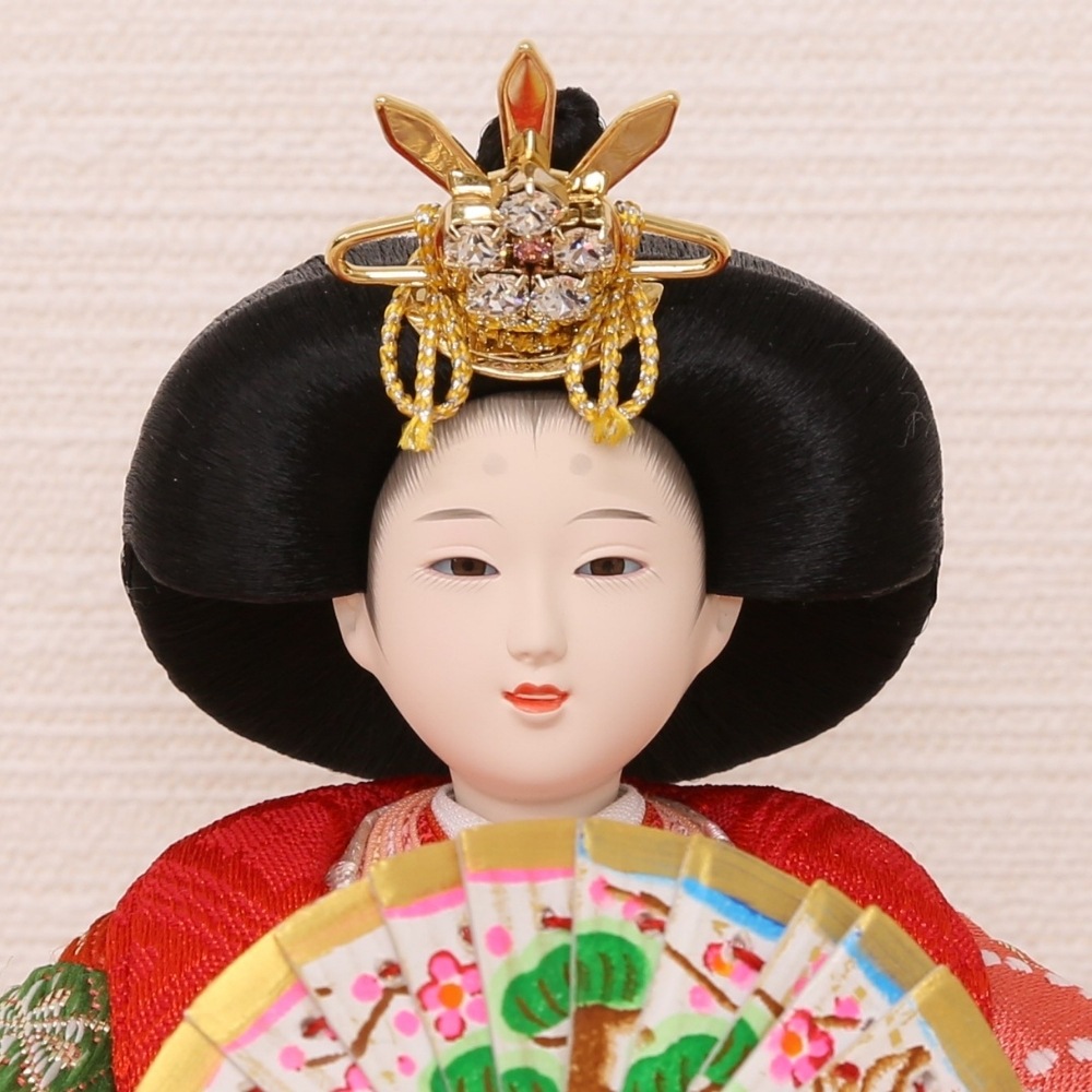 雛人形 コンパクト ひな人形 親王飾り 小芥子親王 和紙屏風 かわいい