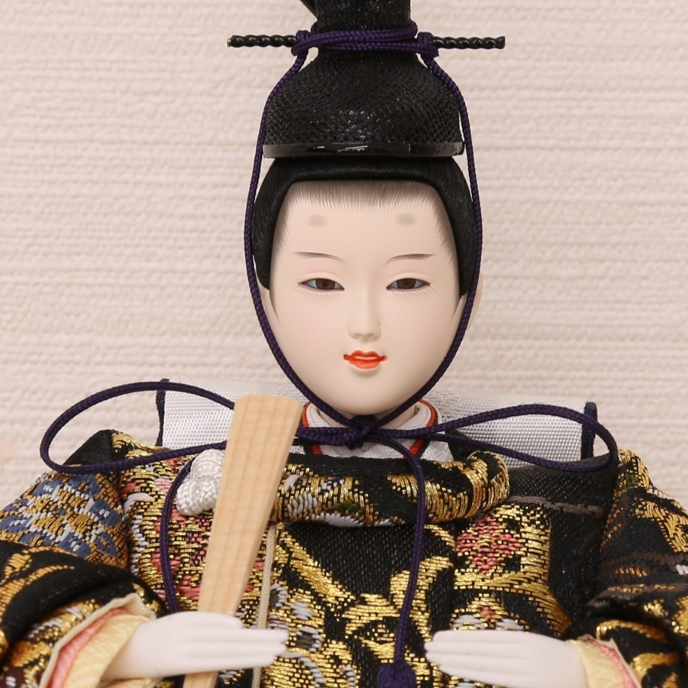 雛人形 コンパクト ひな人形 親王飾り 小芥子親王 和紙屏風 かわいい