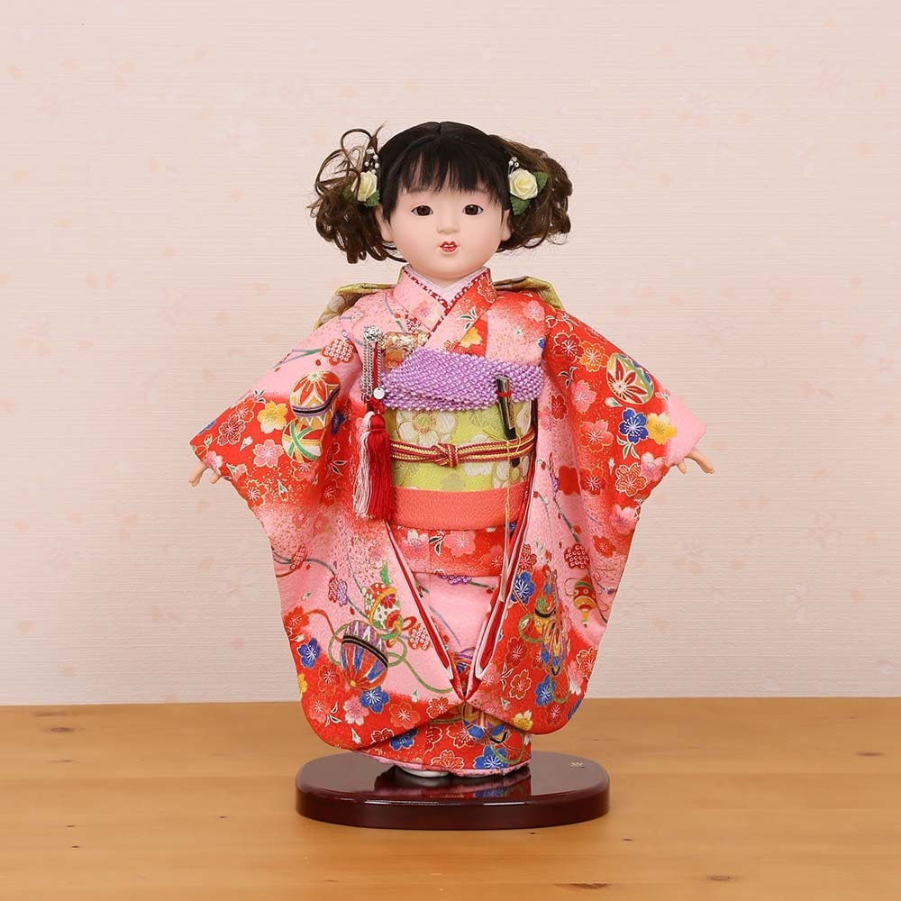 市松人形 齊藤公司作 10号 愛ちゃん 金彩友禅