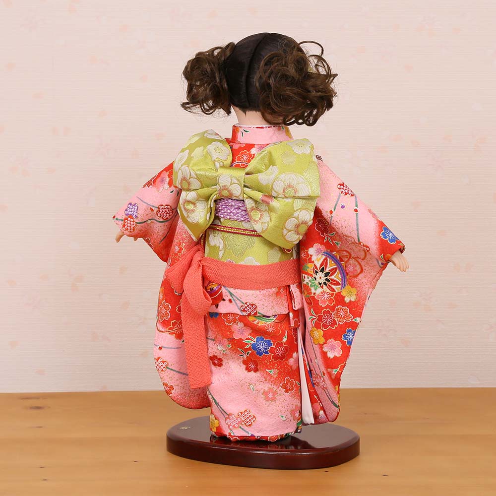 ●新品●敏光作●　市松人形　金彩衣装 fusimiya_7eki11-001