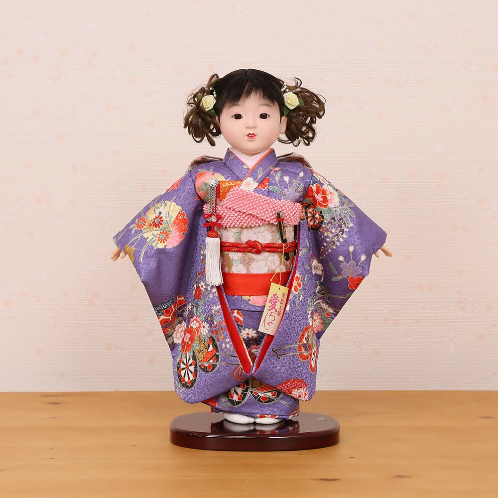 市松人形 齊藤公司作 10号 愛ちゃん 金彩友禅