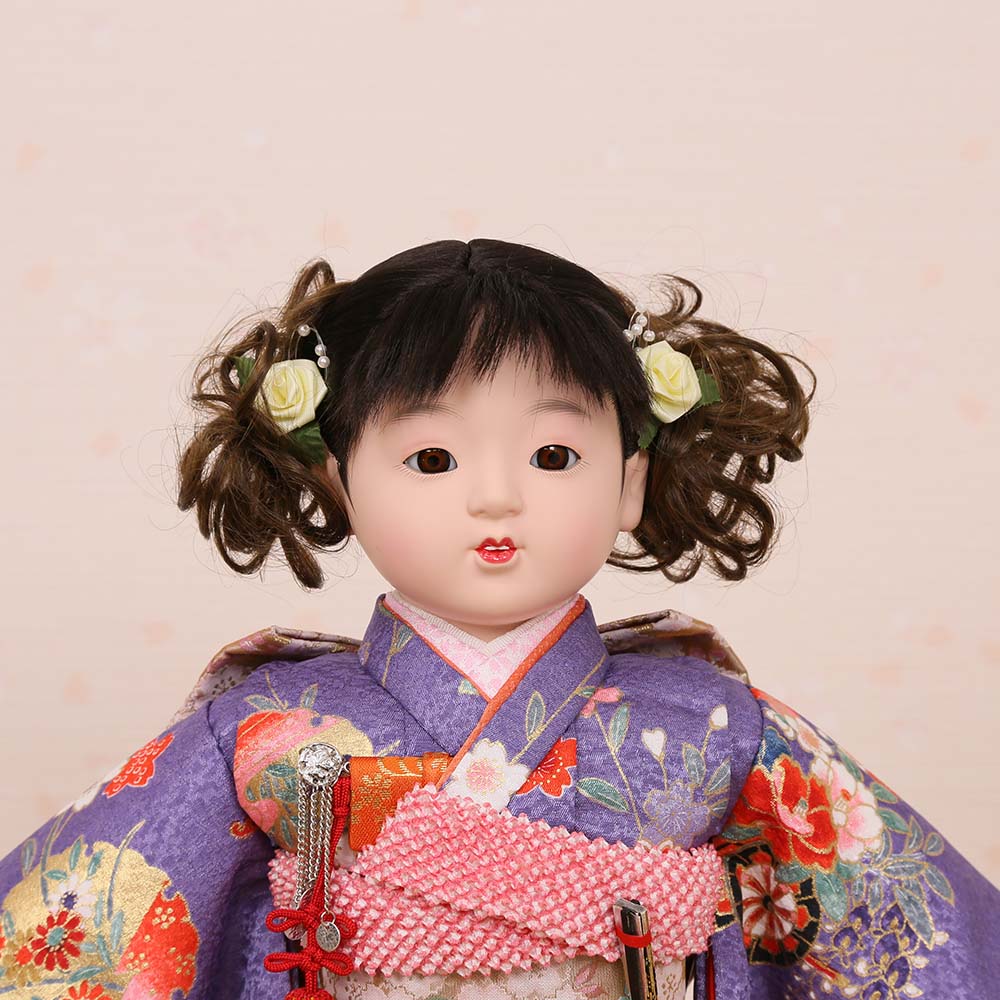 市松人形 齊藤公司作 10号 愛ちゃん 金彩友禅