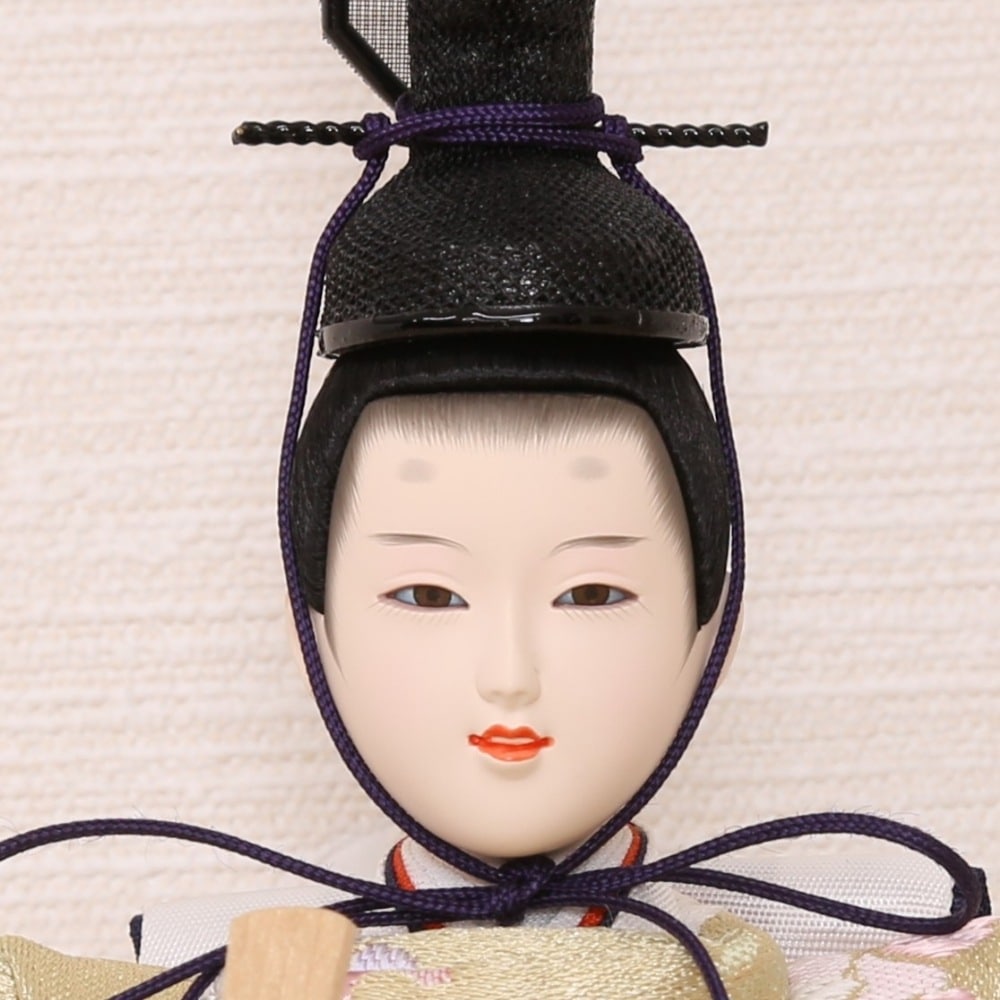 雛人形 コンパクト ひな人形 親王飾り 小芥子親王 市松桜二曲屏風