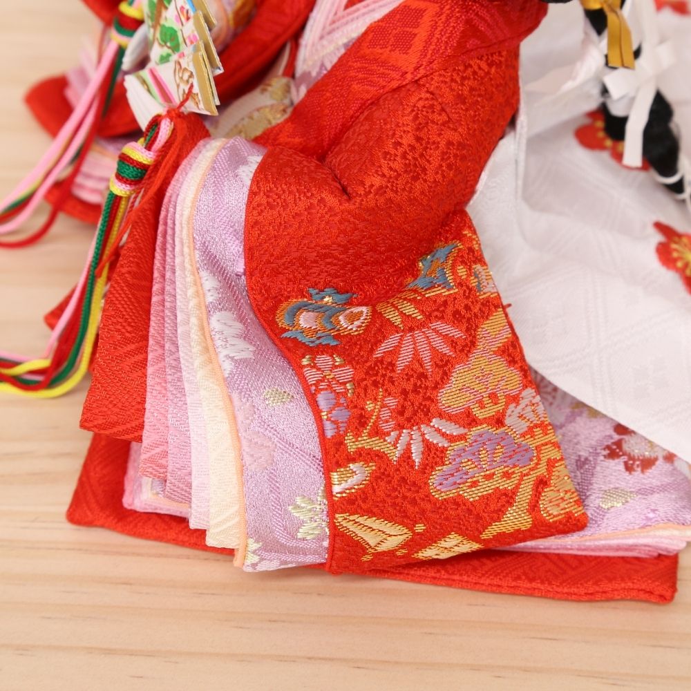 雛人形 コンパクト ひな人形 親王飾り 小芥子親王 市松桜二曲屏風