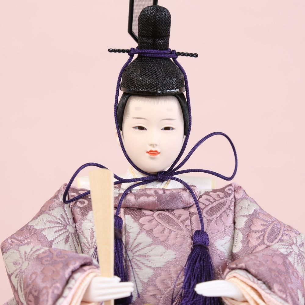 雛人形 コンパクト ひな人形 親王飾り 小芥子親王 市松桜二曲屏風