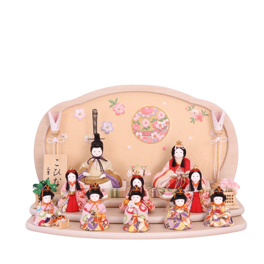三人官女♡木目込人形♡ひな祭り 雛人形 三人官女 単品 3人 木目込み 一秀 ひな人形 かわいい