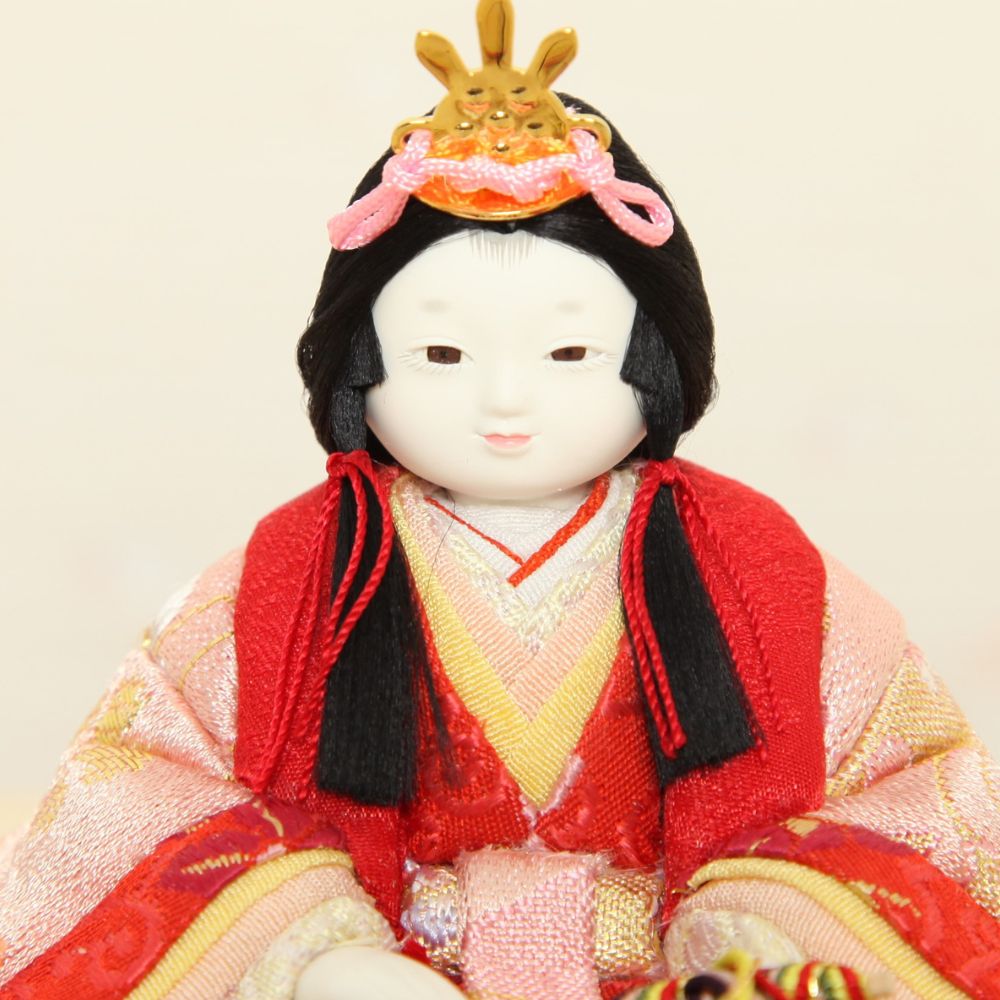 雛人形 ひな人形 コンパクト 横幅40cm 木目込み雛人形 木目込み