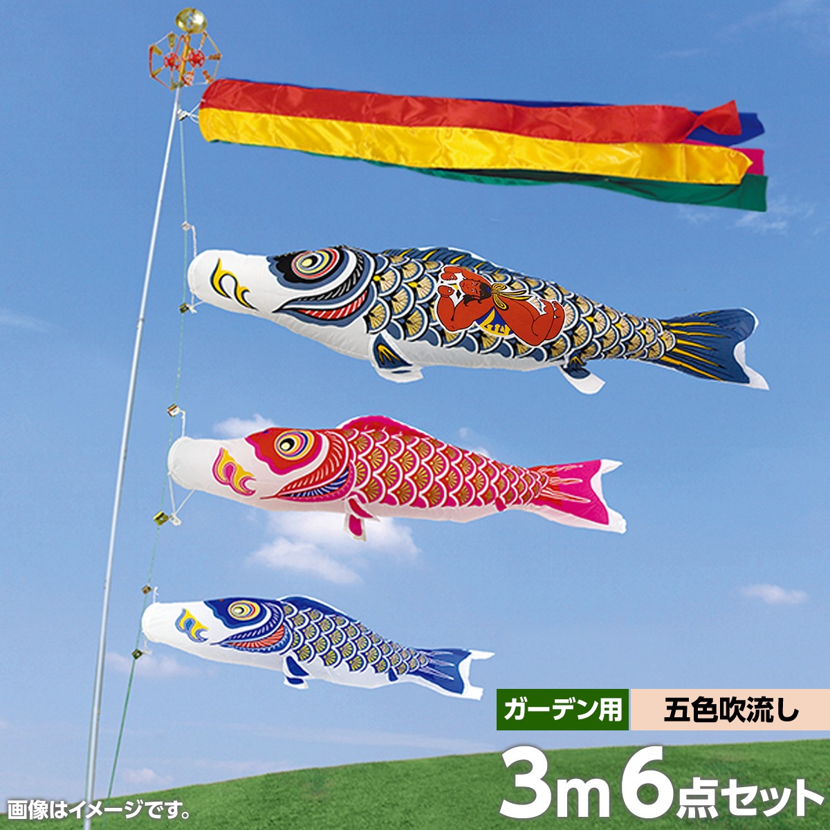 鯉のぼりナイロン6セット