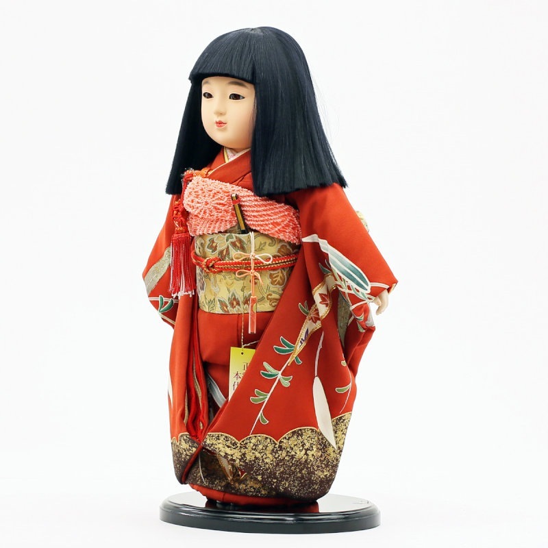 雛人形 公司 市松人形13号 正絹本仕立 横幅33cm