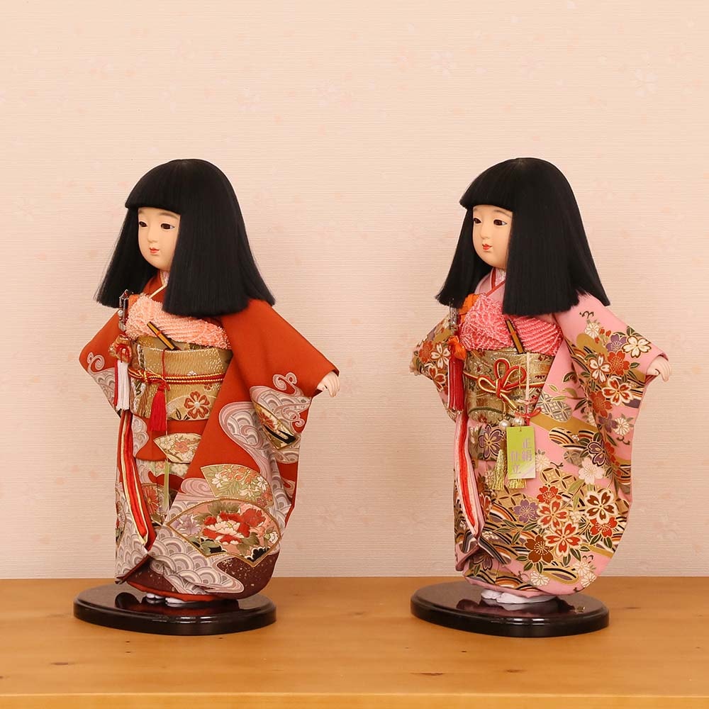 市松人形 愛ちゃん 楽天市場】市松人形 愛ちゃん 10号 極上 正絹仕立 金彩京友禅 おかっぱ