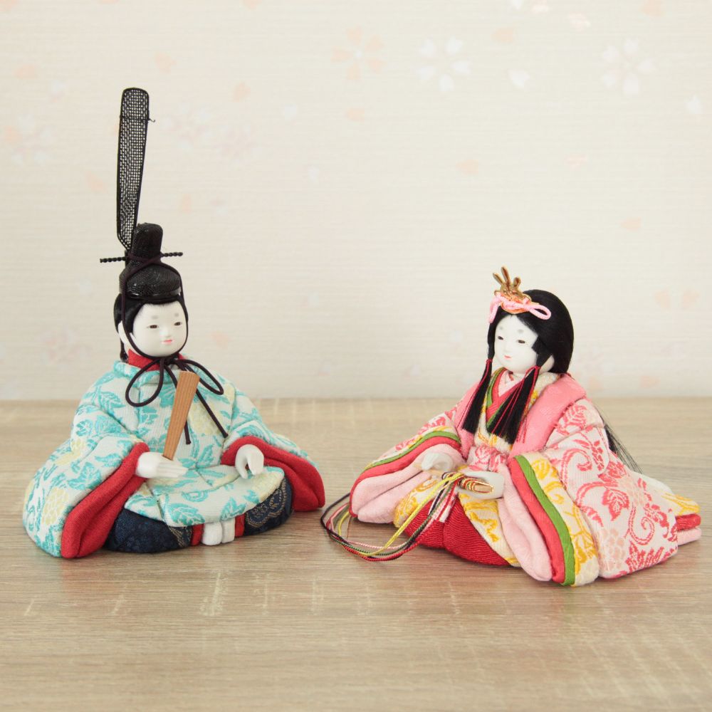 木目込み雛人形 木目込みひな人形こひな 五人飾り 5人 飾り ベージュ