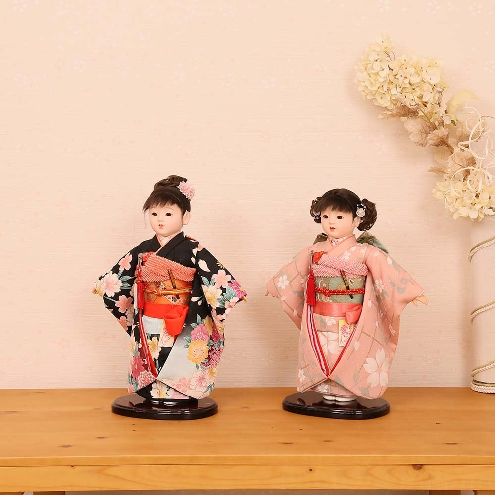 市松人形(台付) 市松人形 齊藤公司作 13号 愛ちゃん