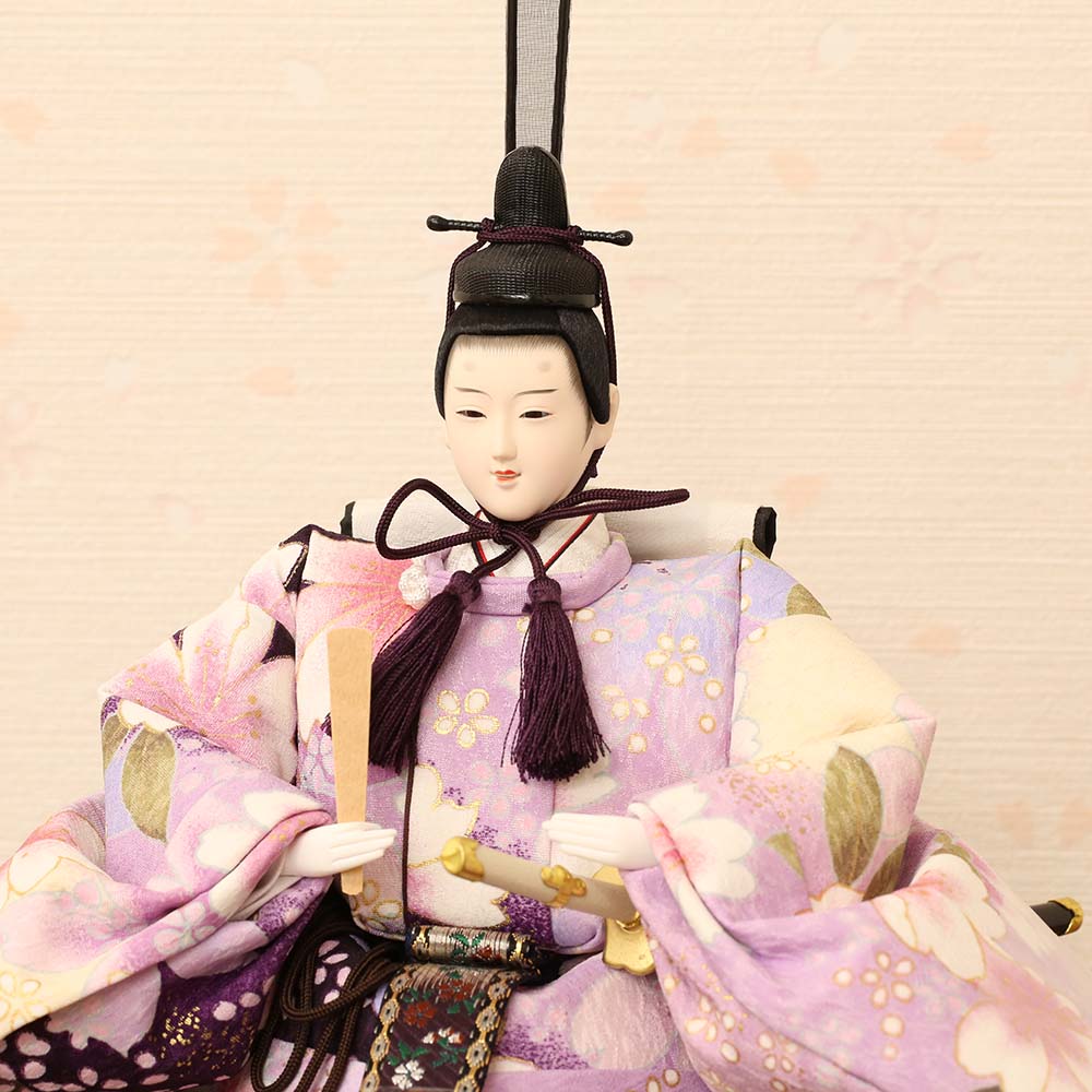 雛人形 工房天祥 三段飾り 五人飾り 東山 台屏風セット 束帯