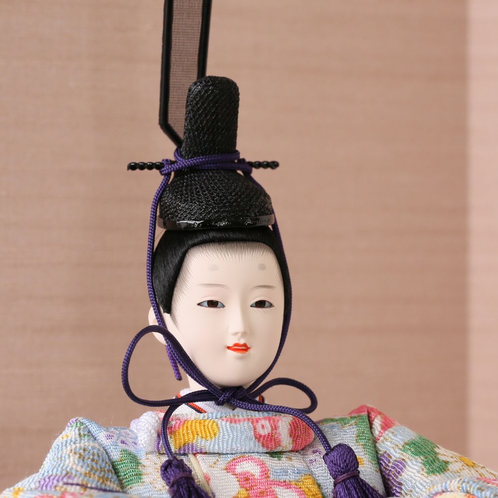 雛人形 コンパクト 白 ケース入り 横幅39cm ひな人形 ケース飾り 親王