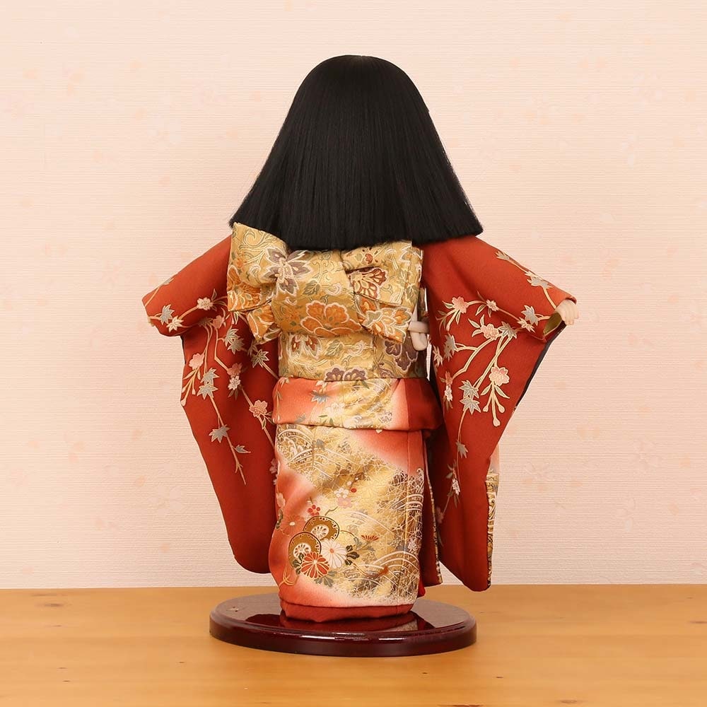 市松人形 公司作 市松人形 齊藤公司作 横幅16.5cm