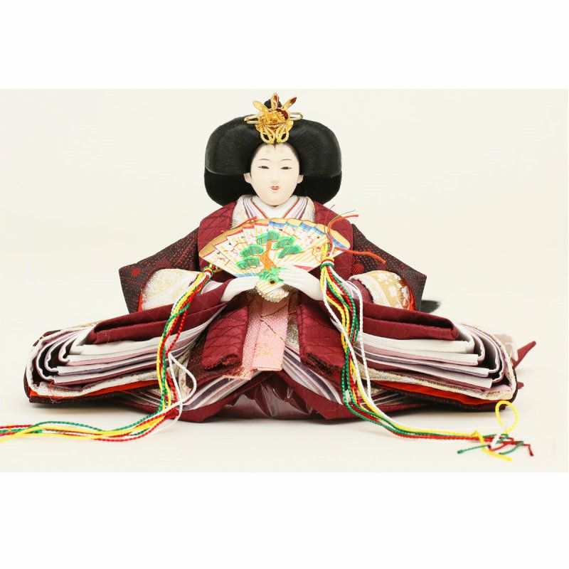 雛人形 工房天祥 三段飾り 十二単雛 毛氈雛 横幅72cm