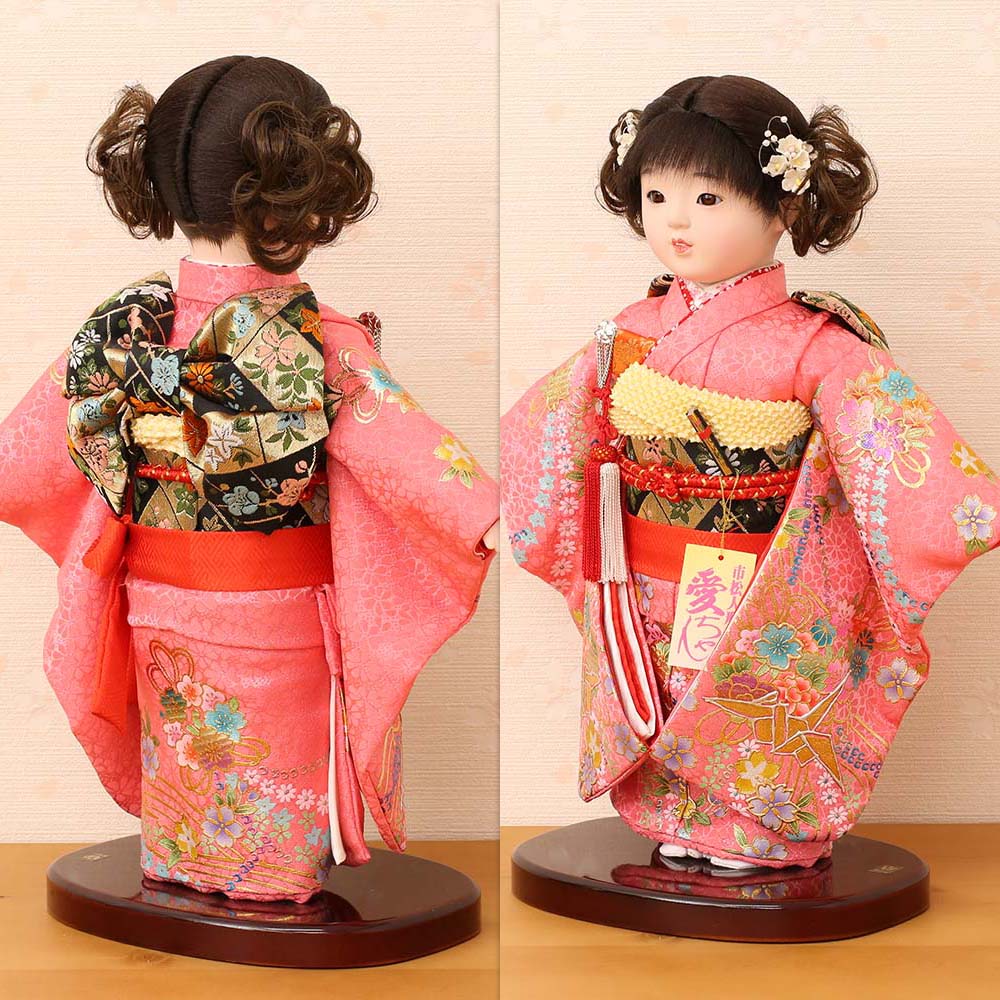 市松人形 齊藤公司作 9号 n23kt9-c2 横幅30cm