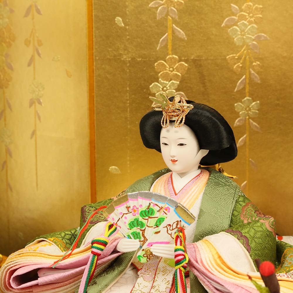 神代杉御簾屏風121cm桜紋