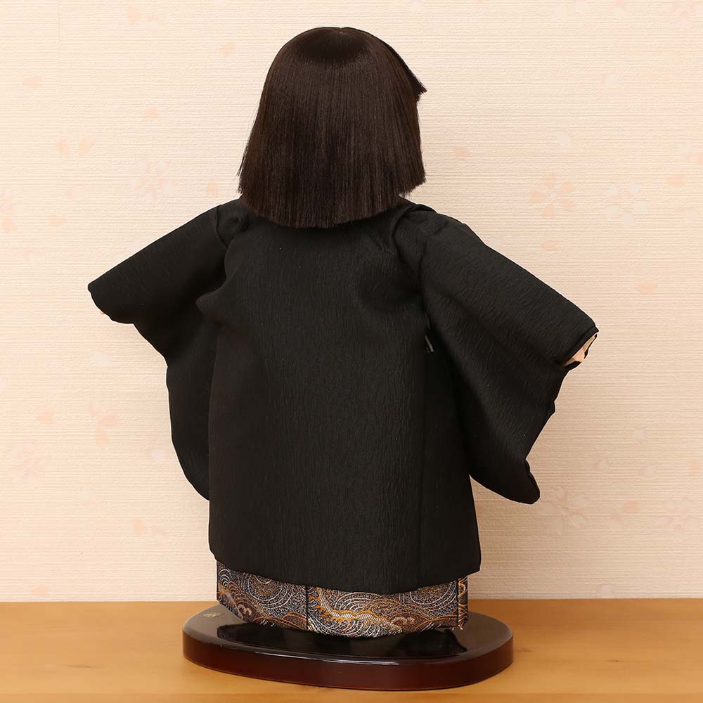 市松人形 齊藤公司作 9号 b9b-03a-tr 横幅30cm