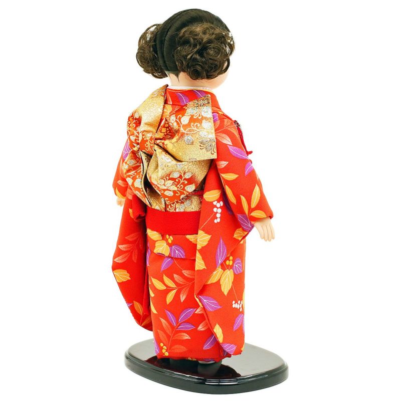 雛人形 公司 市松人形 13号 南天 ケース入り 横幅42cm