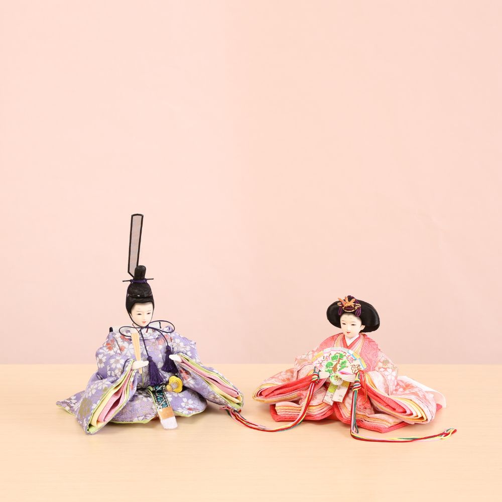 雛人形 ひな人形 収納飾り 親王飾り はるる 横幅55cm 小芥子親王