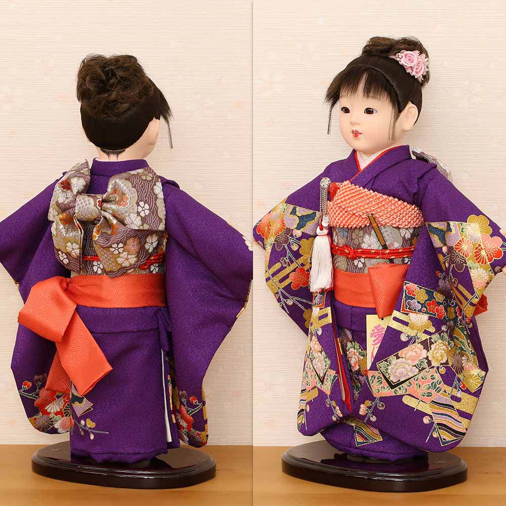 市松人形 齊藤公司作 10号 横幅35cm