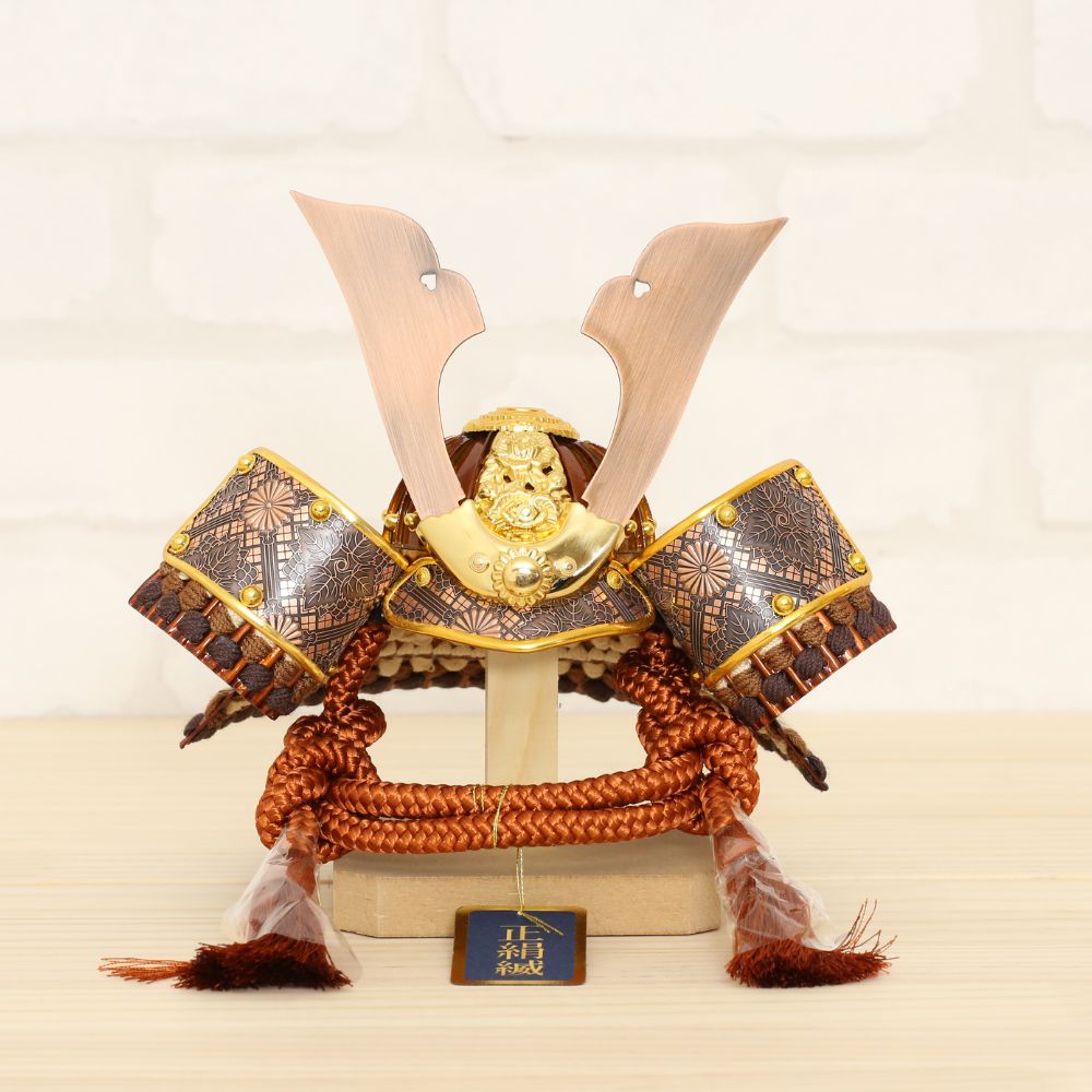 五月人形 コンパクト ケース飾り兜 ドーム型 丸形 ケース入り兜 7号兜