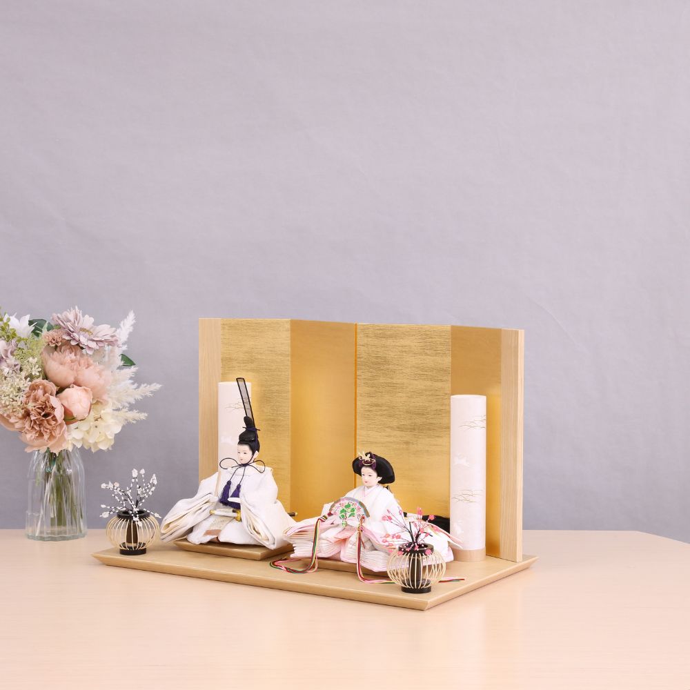 雛人形 節句 ひな壇 ガラス張り ガラスのお雛様 「 雅 -立雛- 」 雛人形 桃の節句 ひな人形・雛飾り